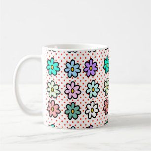 Colorful Daisy Kaffeetasse