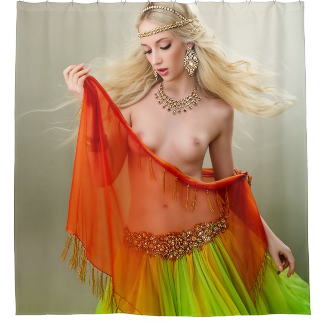 Colorful Dance Artwork Duschvorhang (Vorderseite)