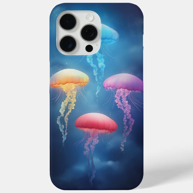 Colorful Dancing Jellyfish Case-Mate iPhone Hülle (Rückseite)