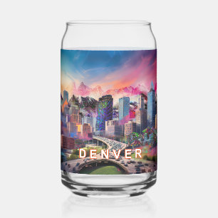 Colorful Denver Skyline Dosenglas