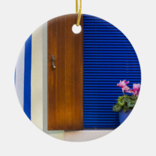 Colorful design contrast on residence keramik ornament