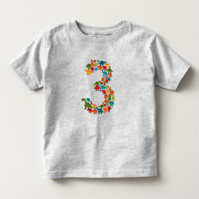 Colorful Dinosaur Baby Shirt (Vorderseite)