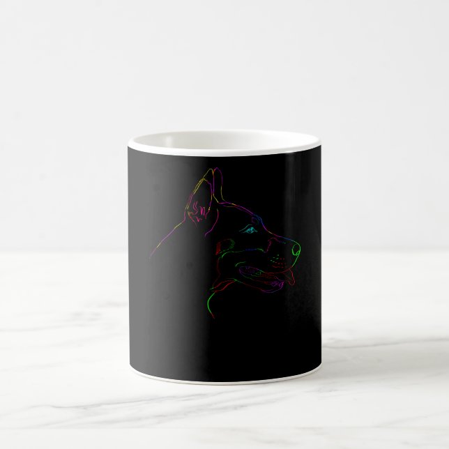 Colorful Doberman Kaffeetasse (Mittel)