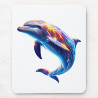 Colorful Dolphin Cute Arts Mousepad