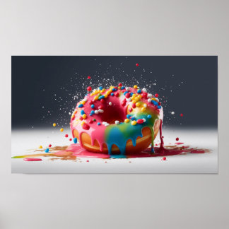 Colorful Donut - Moment Download Printable Poster