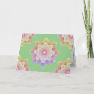 Colorful Dot Mandala Happy Birthday Card Karte