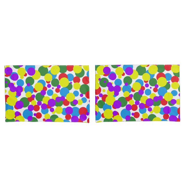 Colorful Dots Kissenbezug (Vorderseite-Set)