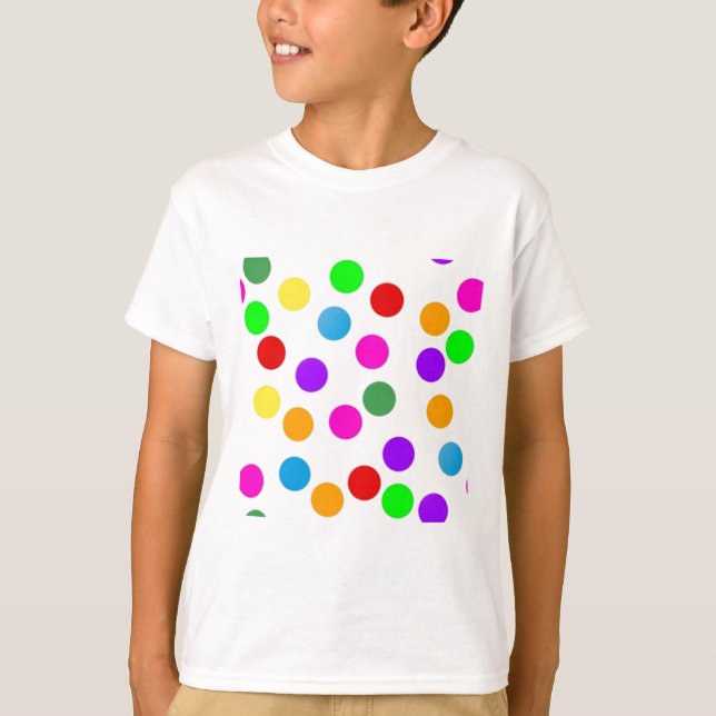 colorful_dots_on_white T-Shirt (Vorderseite)