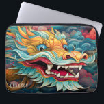 Colorful Dragon Modern Personalized Name Laptopschutzhülle<br><div class="desc">Colorful Dragon Modern Personalized Name Laptop Sleeve features a colorful dragon in the clouds and personalized with your name in modern script typography. Perfect as a gift for family and friends for birthday, Christmas, Chinese New Year, holidays, Father's Day, brother, husband, partner, best friends, work colleagues and more. Designed by...</div>