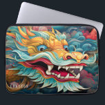 Colorful Dragon Modern Personalized Name Laptopschutzhülle<br><div class="desc">Colorful Dragon Modern Personalized Name Laptop Sleeve features a colorful dragon in the clouds and personalized with your name in modern script typography. Perfect as a gift for family and friends for birthday, Christmas, Chinese New Year, holidays, Father's Day, brother, husband, partner, best friends, work colleagues and more. Designed by...</div>