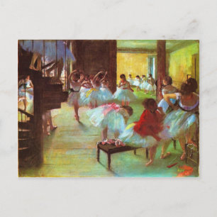 Colorful Edgar Degas Ballerina Kunst Postkarte