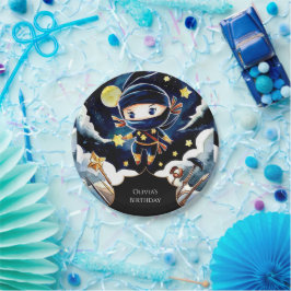 Colorful Editable Ninja Birthday Pappteller