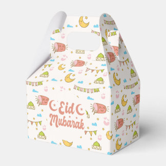 Colorful Eid Mubarak Eid Goodie Favor Box Geschenkschachtel
