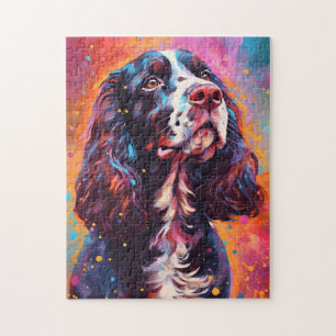 Colorful English Springer Spaniel Puzzle