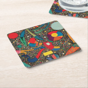 Colorful Ensemble von Wassily Kandinsky Rechteckiger Pappuntersetzer