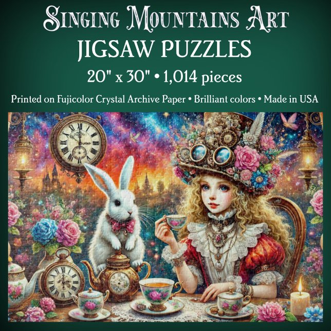 Colorful Fairytale Tea Time Alice In Wonderland Puzzle (Von Creator hochgeladen)