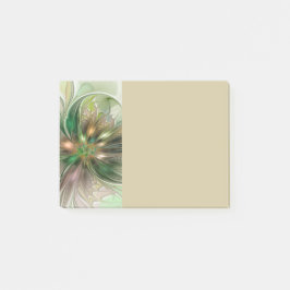 Colorful Fantasy Modern Abstract Fractal Flower Post-it Klebezettel