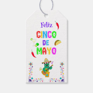 Colorful Festival Cinco de Mayo 2025 Tanzkaktus Geschenkanhänger