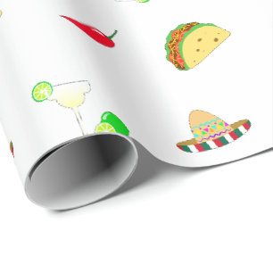 Colorful Festival Cinco de Mayo 2025 Tanzkaktus Geschenkpapier