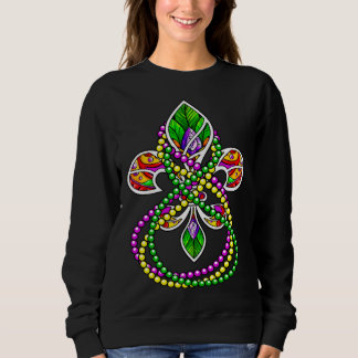 Colorful Fleur De Lis & Bourbon Street Festival Be Sweatshirt