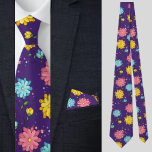 Colorful Floral Abstract Krawatte<br><div class="desc">Farbiges geometrisches Muster.</div>