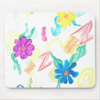 Colorful Floral Abstraction Mousepad