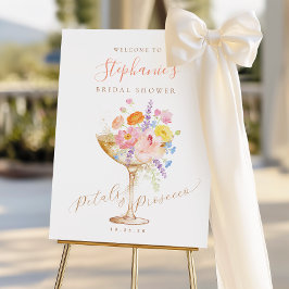 Colorful Floral Bridal Shower Welcome Sign