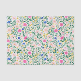 Colorful Floral Decoupage Seidenpapier