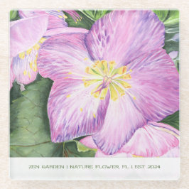 Colorful Floral Vacation Home Glasuntersetzer