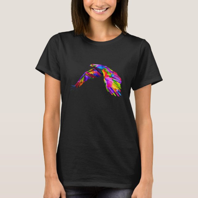 Colorful Flying Eagle Graphic T-Shirt (Vorderseite)