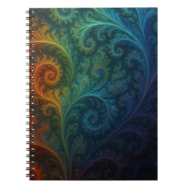Colorful Fractal Notebook Notizblock (Vorderseite)