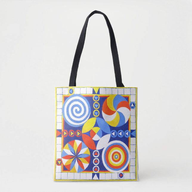 Colorful, Fun and Playable Game Board Tote Bag (Vorderseite)