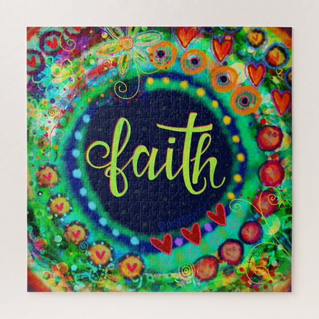 Colorful Fun Faith Inspirivity Jigsaw Puzzle (Vertikal)