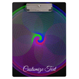 Colorful Fused Center Geometric Clipboard Klemmbrett