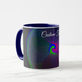 Colorful Fused Center Geometric Coffee Mug Tasse