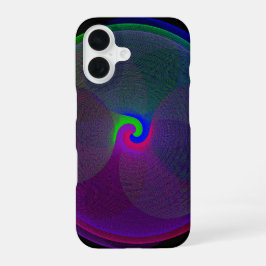 Colorful Fused Center Geometric iPhone 16 Case iPhone 16 Hülle