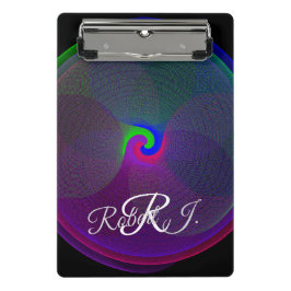 Colorful Fused Center Geometric Mini Clipboard Klemmbrett