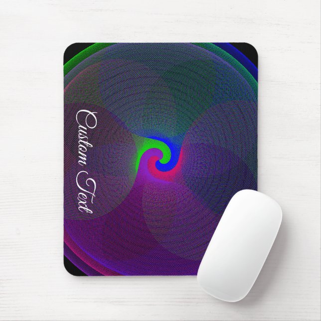 Colorful Fused Center Geometric Mouse Pad Mousepad (Mit Mouse)