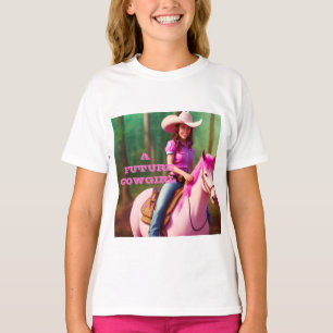 Colorful Future Cowgirl Kid's T - Shirt