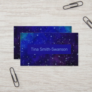 Colorful Galaxy Business Card Visitenkarte