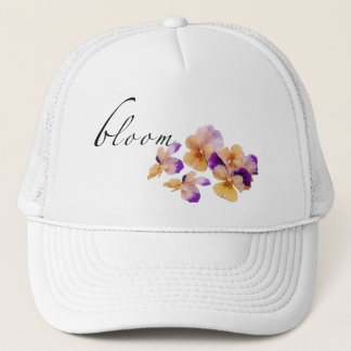 Colorful Garden Pansy's- Hat Truckerkappe