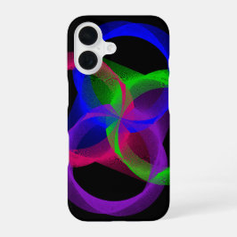 Colorful Geometric Blend iPhone 16 Case Hülle