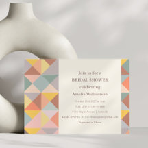 Colorful Geometric Bridal Shower Party Template