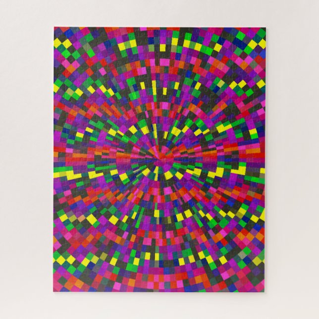 Colorful Geometric Difficult Jigsaw Puzzle (Vertikal)