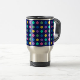 Colorful Geometric Dots Drinkware Design - Reisebecher