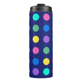 Colorful Geometric Dots Drinkware Design - Thermosbecher