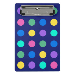 Colorful Geometric Dots Mini Klemmbrett
