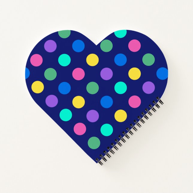 Colorful Geometric Dots Notizbuch (Rückseite)