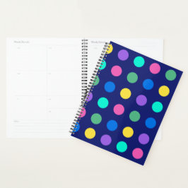 Colorful Geometric Dots Planer