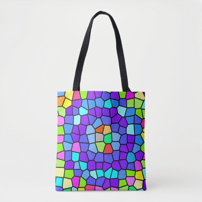 Colorful Geometric Mosaic Tote (Vorderseite)